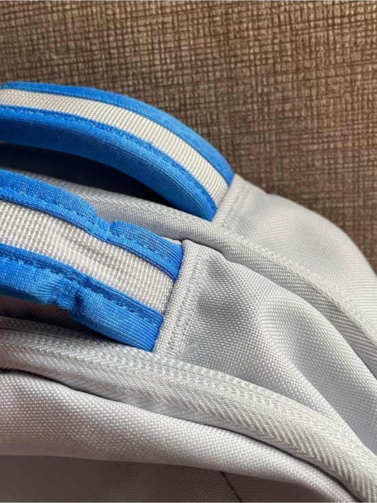 The North Face Light Gray Backpack with Blue Accents main image 5